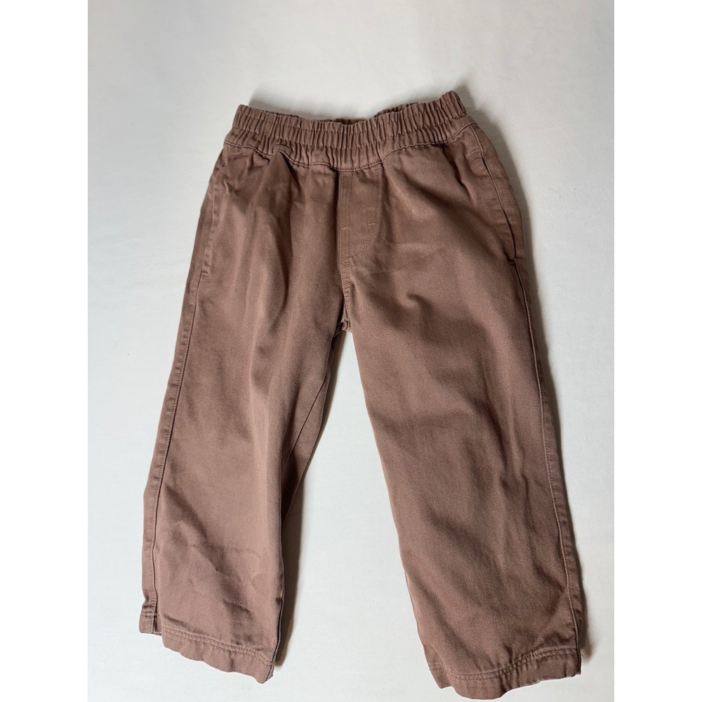 The Beaufort Bonnet Company Boys 2T Mauve Brown Cotton Twill Elastic Waist Pants